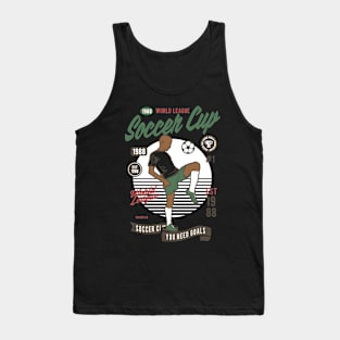Soccer Cup, Vintage Retro Classic Tank Top